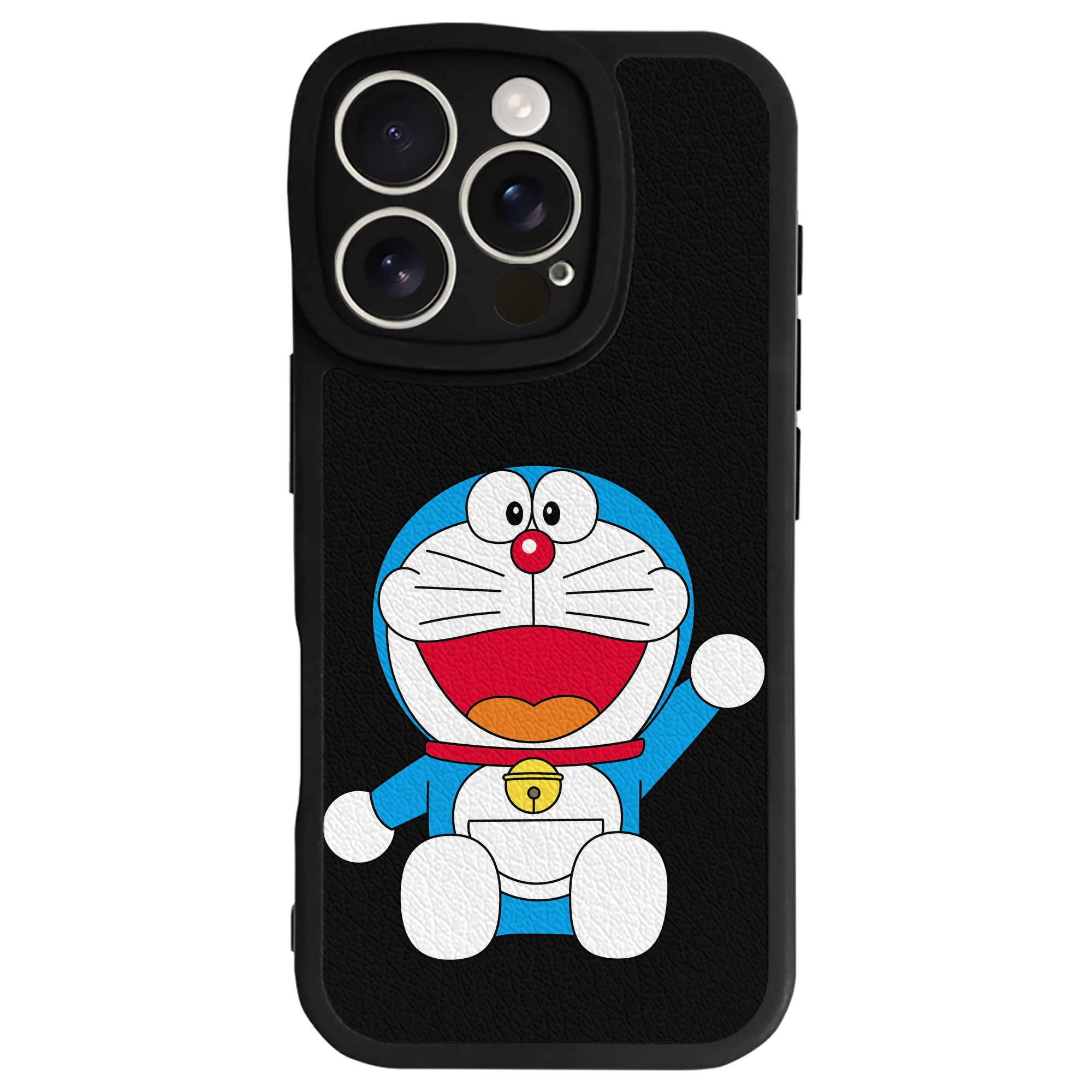 （画像用） ドラえもん Doraemon 【iPhone 16シリーズ対応】シリコンスマホケース（レザー調） 材質：シリコン
